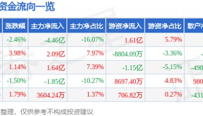 拓尔思（300229）8月25日主力资金净卖出4.46亿元