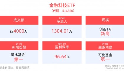 机构维持看好科技景气方向战略，金融科技ETF(516860)回调蓄势