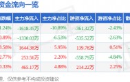 股票行情快报：数字认证（300579）2月12日主力资金净卖出1618.35万元
