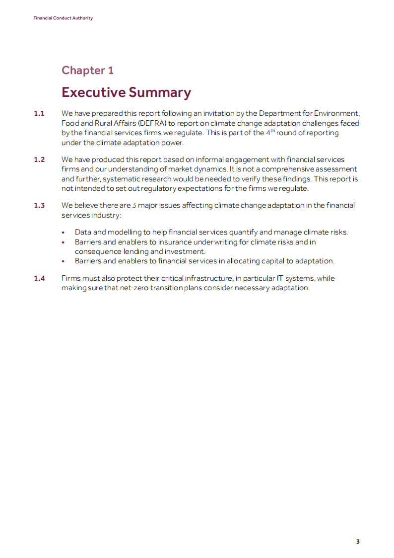 英国金融监管局:金融行业气候适应报告(英文版)