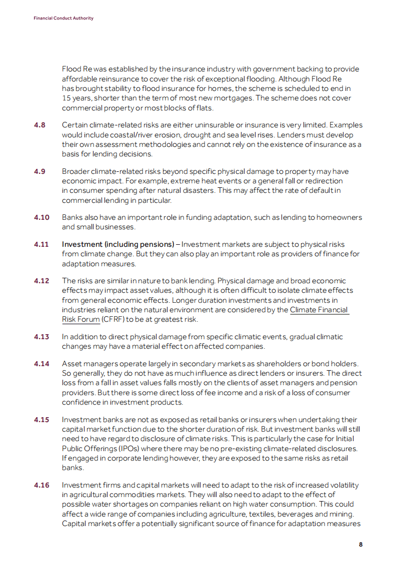 英国金融监管局:金融行业气候适应报告(英文版)