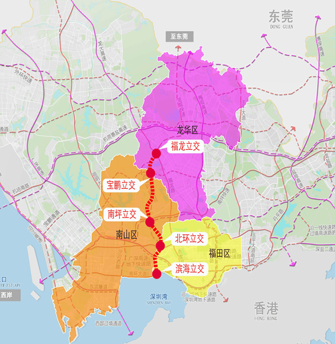 深圳一交通大动脉今年开建!三区出行拥堵或有大缓解