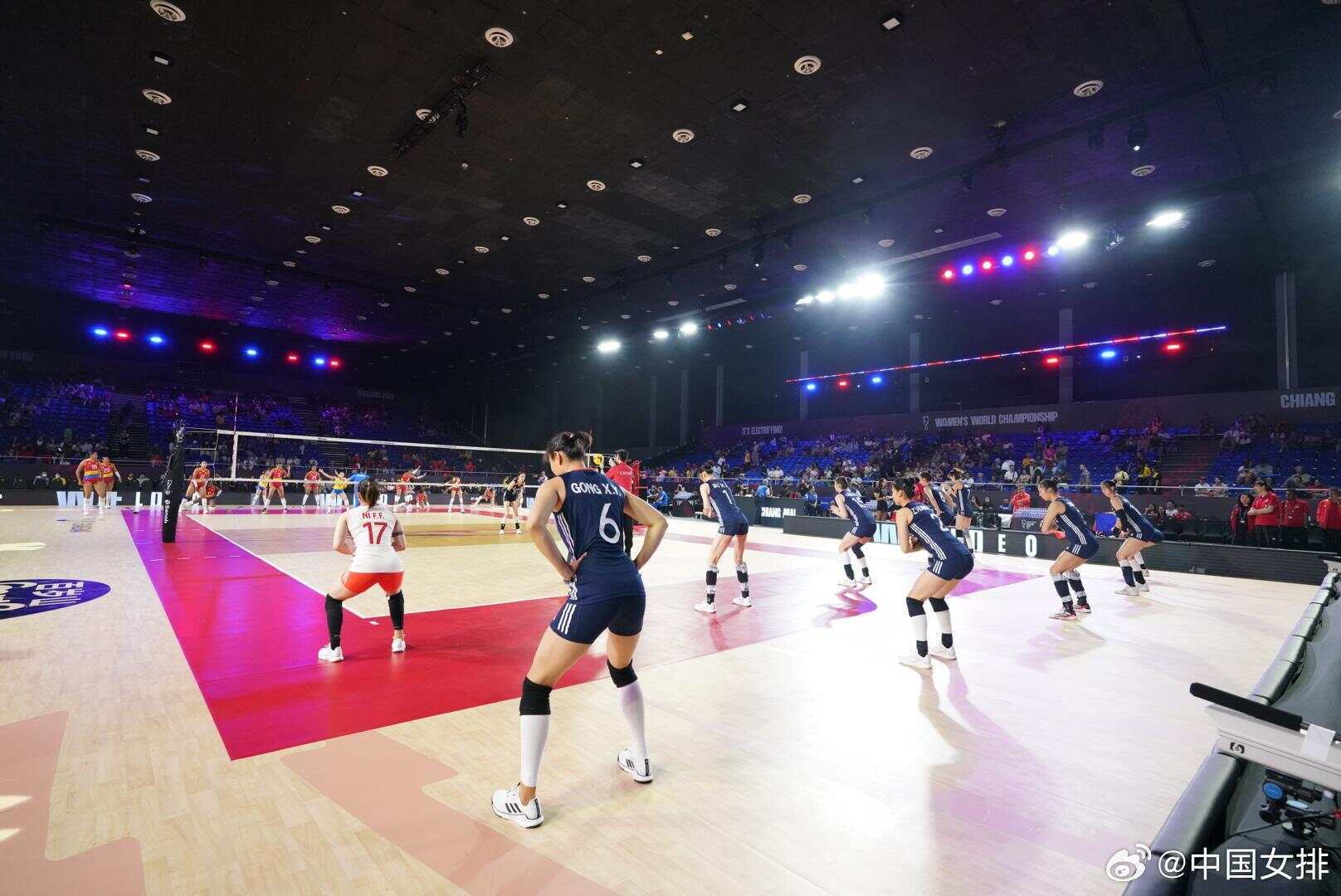 中国女排3比1胜哥伦比亚队,提前一轮晋级世锦赛十六强